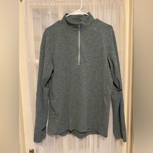 Men’s Lululemon Soft Jersey Half Zip with reflective deatiling